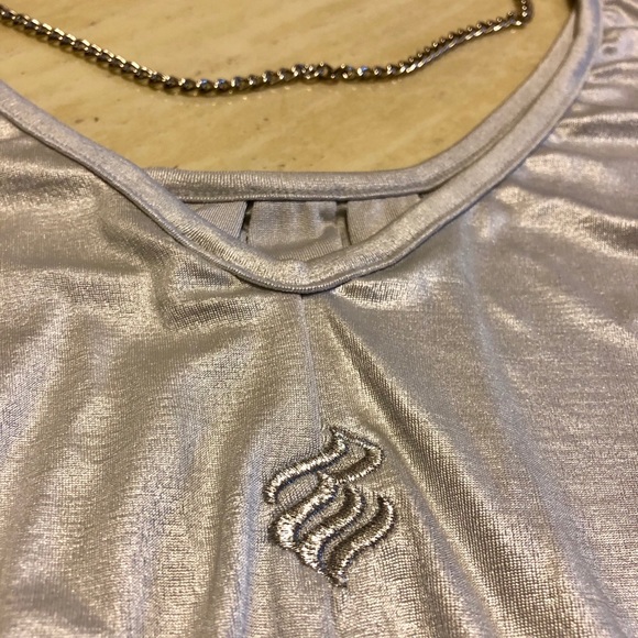 New Rocawear Silk Fashion Chain Top in Silver L - Picture 6 of 9